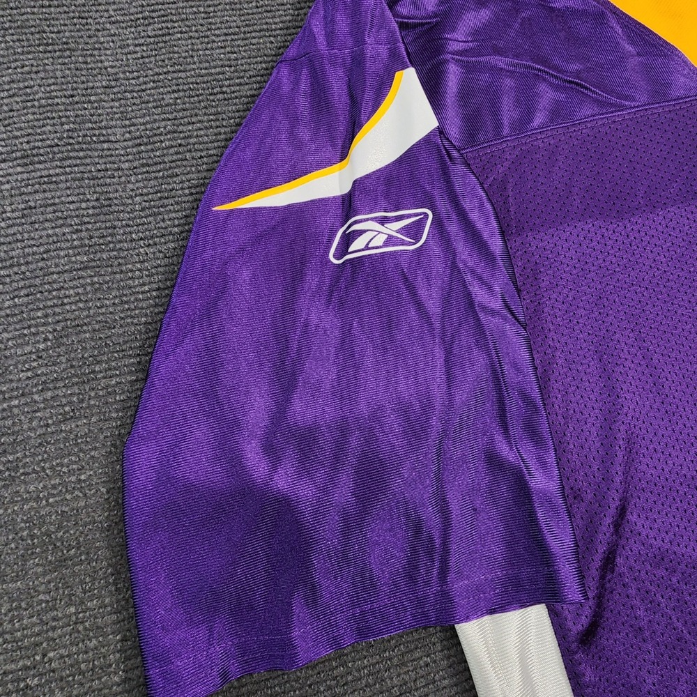Reebok NFL Football Jersey Mens Large Purple Brett Favre #4 Minnesota Vikings - Picture 4 of 13